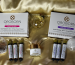 Pack de Belleza y Sueño OROBORN con los suplementos Beauty Collagen, los suplementos Sleep Well Water y la Crema facial hidratante, sobre tela dorada